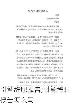 引咎辞职报告,引咎辞职报告怎么写-第3张图片-安安范文网