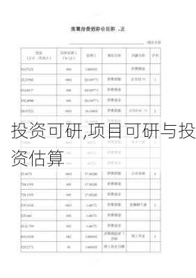 投资可研,项目可研与投资估算-第3张图片-安安范文网