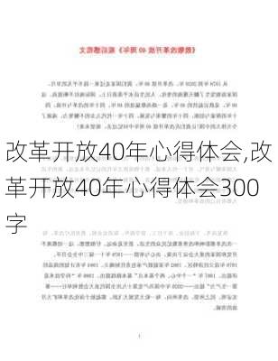 改革开放40年心得体会,改革开放40年心得体会300字-第3张图片-安安范文网