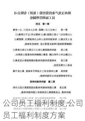 公司员工福利制度,公司员工福利制度方案-第3张图片-安安范文网