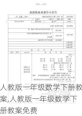 人教版一年级数学下册教案,人教版一年级数学下册教案免费-第3张图片-安安范文网