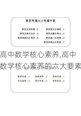 高中数学核心素养,高中数学核心素养的六大要素-第2张图片-安安范文网