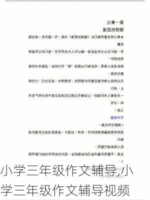 小学三年级作文辅导,小学三年级作文辅导视频-第3张图片-安安范文网