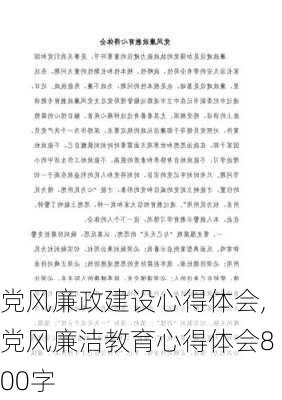 党风廉政建设心得体会,党风廉洁教育心得体会800字-第2张图片-安安范文网