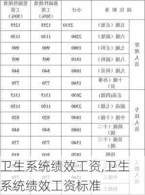 卫生系统绩效工资,卫生系统绩效工资标准-第3张图片-安安范文网