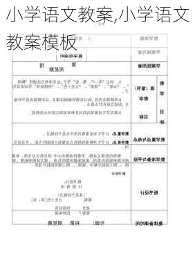 小学语文教案,小学语文教案模板-第2张图片-安安范文网