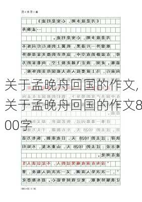 关于孟晚舟回国的作文,关于孟晚舟回国的作文800字-第2张图片-安安范文网