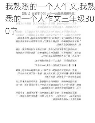 我熟悉的一个人作文,我熟悉的一个人作文三年级300字-第3张图片-安安范文网