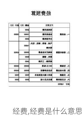 经费,经费是什么意思-第2张图片-安安范文网