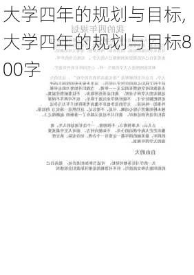 大学四年的规划与目标,大学四年的规划与目标800字-第3张图片-安安范文网