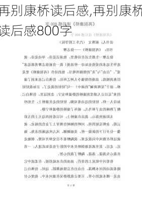 再别康桥读后感,再别康桥读后感800字-第2张图片-安安范文网