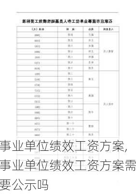 事业单位绩效工资方案,事业单位绩效工资方案需要公示吗-第3张图片-安安范文网