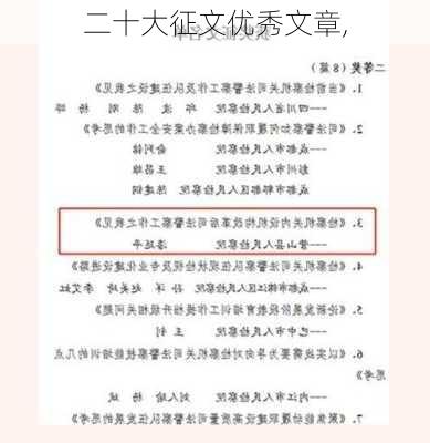 二十大征文优秀文章,-第1张图片-安安范文网