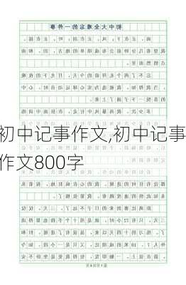 初中记事作文,初中记事作文800字-第1张图片-安安范文网