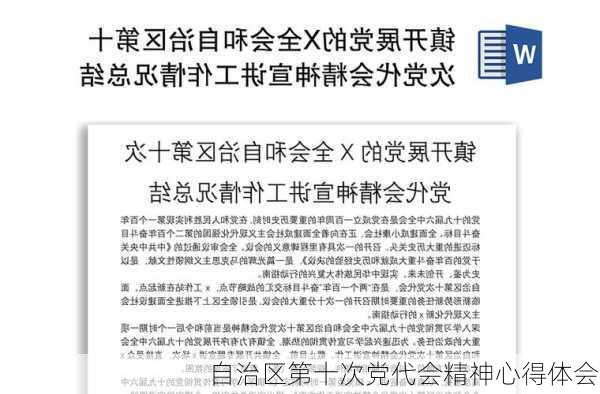 自治区第十次党代会精神心得体会,-第3张图片-安安范文网