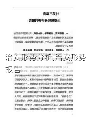 治安形势分析,治安形势报告-第3张图片-安安范文网