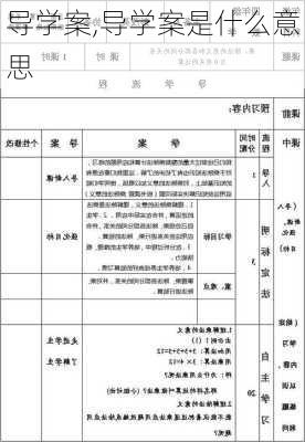 导学案,导学案是什么意思