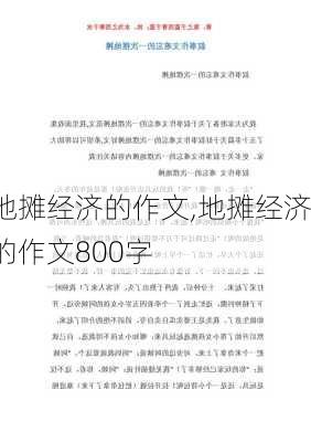 地摊经济的作文,地摊经济的作文800字-第3张图片-安安范文网