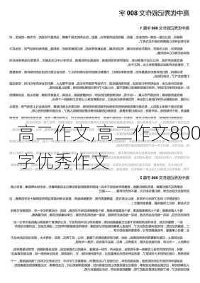 高二作文,高二作文800字优秀作文