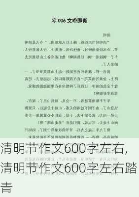 清明节作文600字左右,清明节作文600字左右踏青-第2张图片-安安范文网