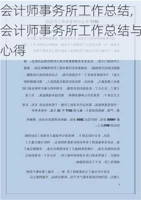 会计师事务所工作总结,会计师事务所工作总结与心得