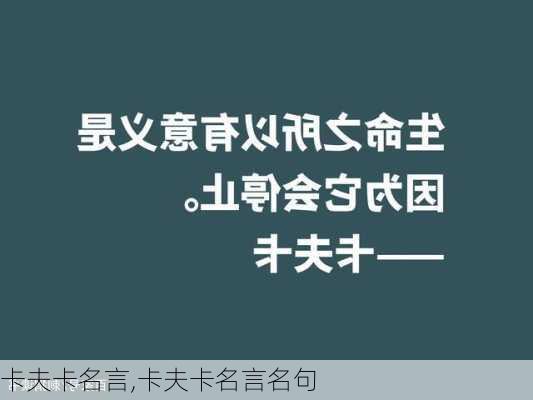 卡夫卡名言,卡夫卡名言名句-第2张图片-安安范文网