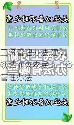 工资管理办法,建筑领域拖欠农民工工资管理办法-第2张图片-安安范文网