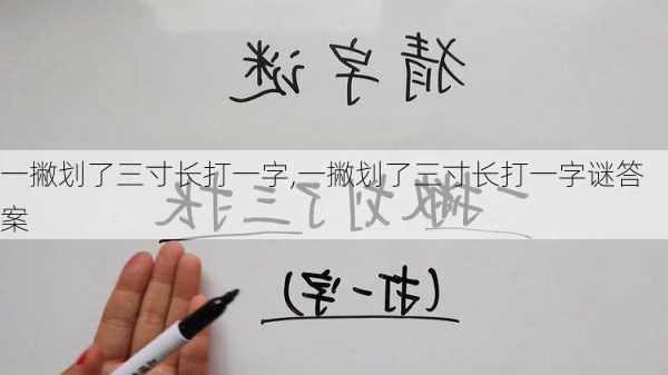 一撇划了三寸长打一字,一撇划了三寸长打一字谜答案