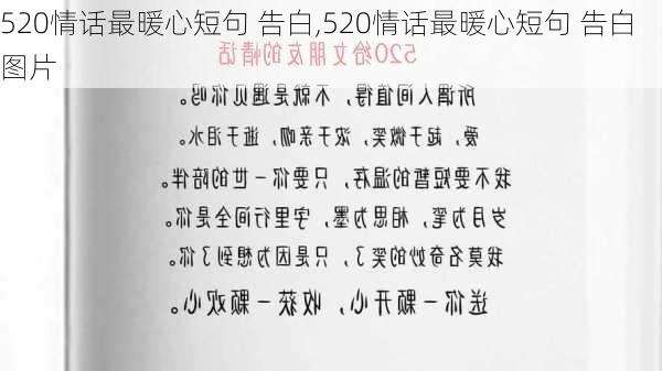 520情话最暖心短句 告白,520情话最暖心短句 告白图片-第2张图片-安安范文网