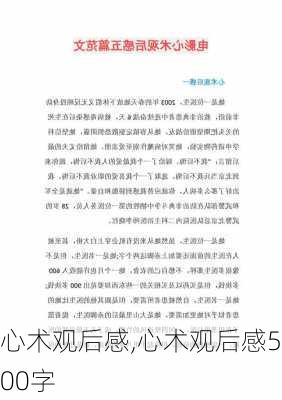 心术观后感,心术观后感500字-第2张图片-安安范文网