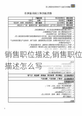 销售职位描述,销售职位描述怎么写-第3张图片-安安范文网