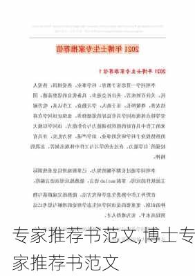 专家推荐书范文,博士专家推荐书范文-第3张图片-安安范文网