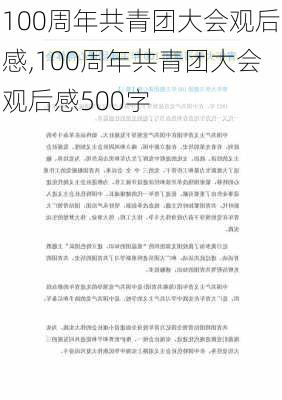 100周年共青团大会观后感,100周年共青团大会观后感500字-第2张图片-安安范文网