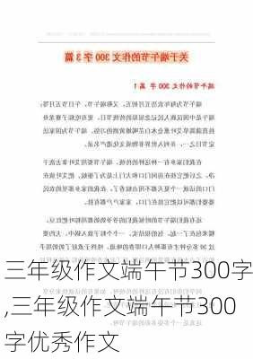 三年级作文端午节300字,三年级作文端午节300字优秀作文-第1张图片-安安范文网