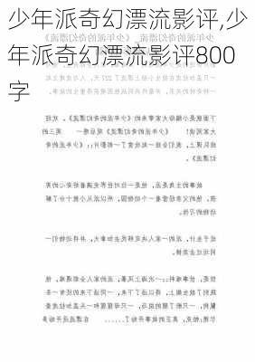 少年派奇幻漂流影评,少年派奇幻漂流影评800字-第1张图片-安安范文网