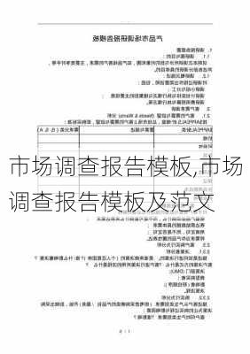 市场调查报告模板,市场调查报告模板及范文-第2张图片-安安范文网