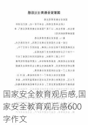 国家安全教育观后感,国家安全教育观后感600字作文-第2张图片-安安范文网